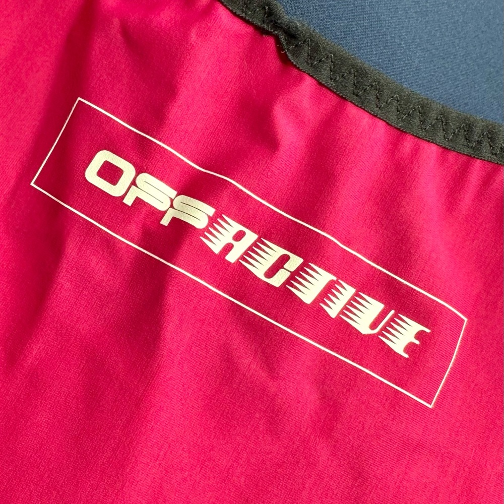 EUC Virgil Abloh OFF-WHITE Pink & Black OFF ACTIVE Short Sleeved Stretch Top - Picture 11 of 17